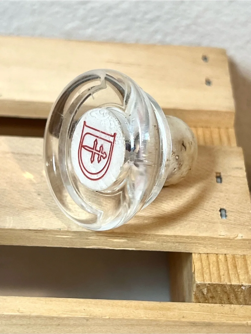 ☀️2/$20 Clear Glass Decanter Bottle w Cork Stopper | Empty D'USSÉ Cognac Bottle